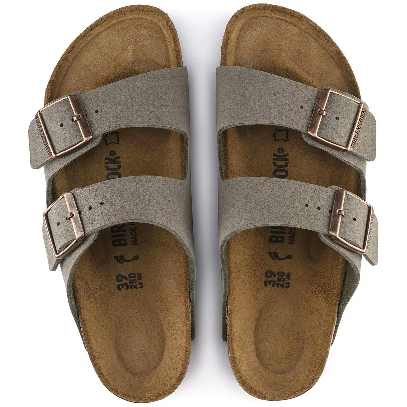 BIRKENSTOCK ARIZONA BF NUBUK Größe: 43 Farbe: STONE