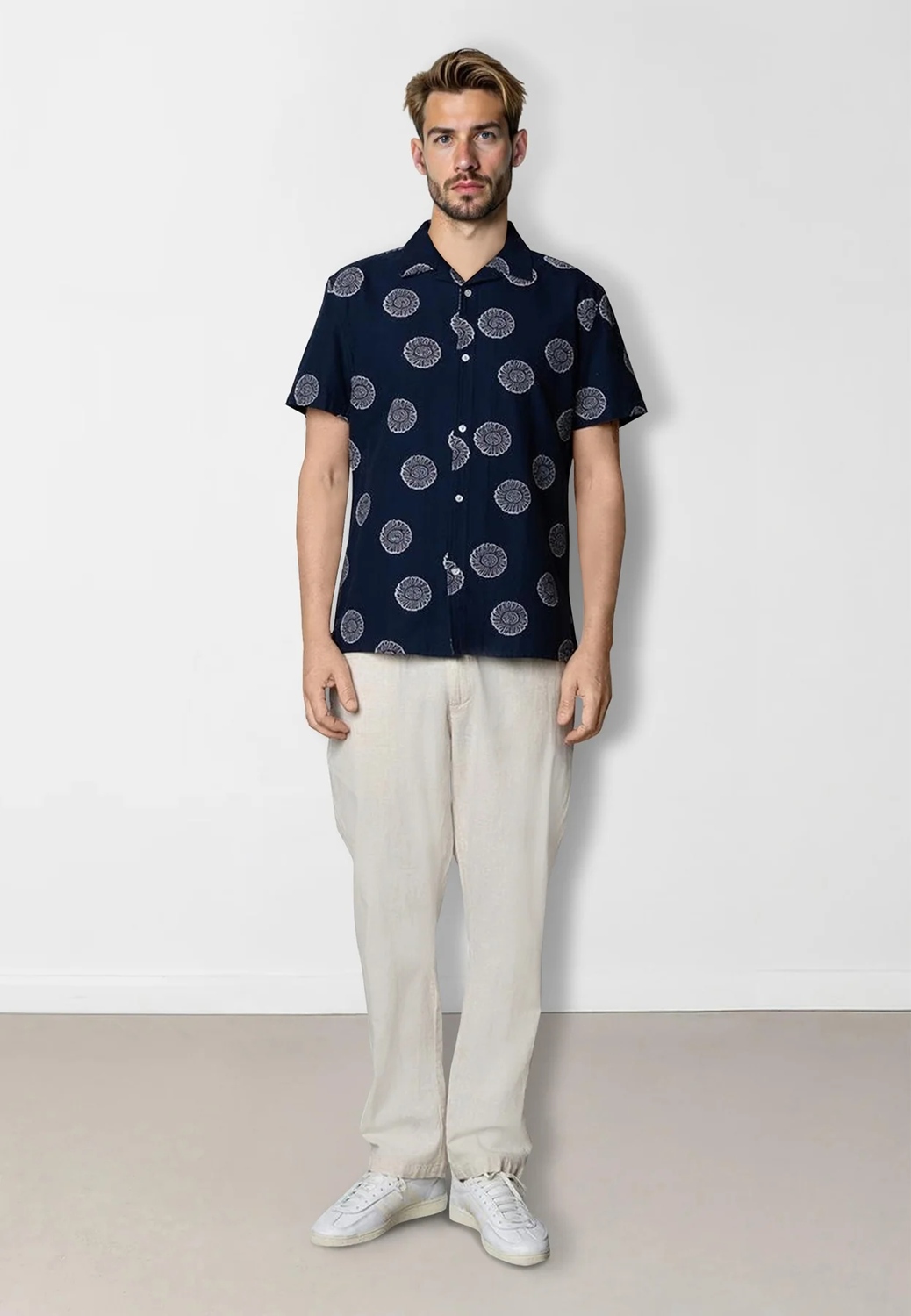 CLEANCUT COPENHAGEN BOWLING MILLEr SHIRT Größe: M Farbe: NAVY