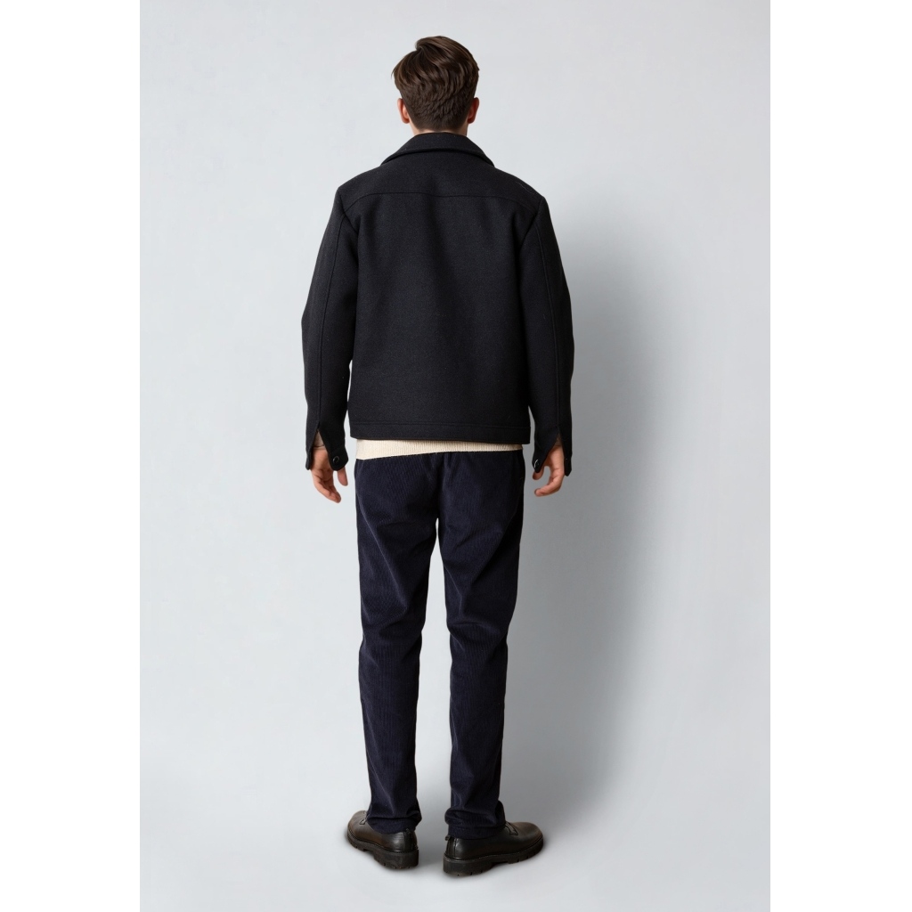 CLEANCUT COPENHAGEN LUKE WOOL JACKET Größe: L Farbe: D.Navy