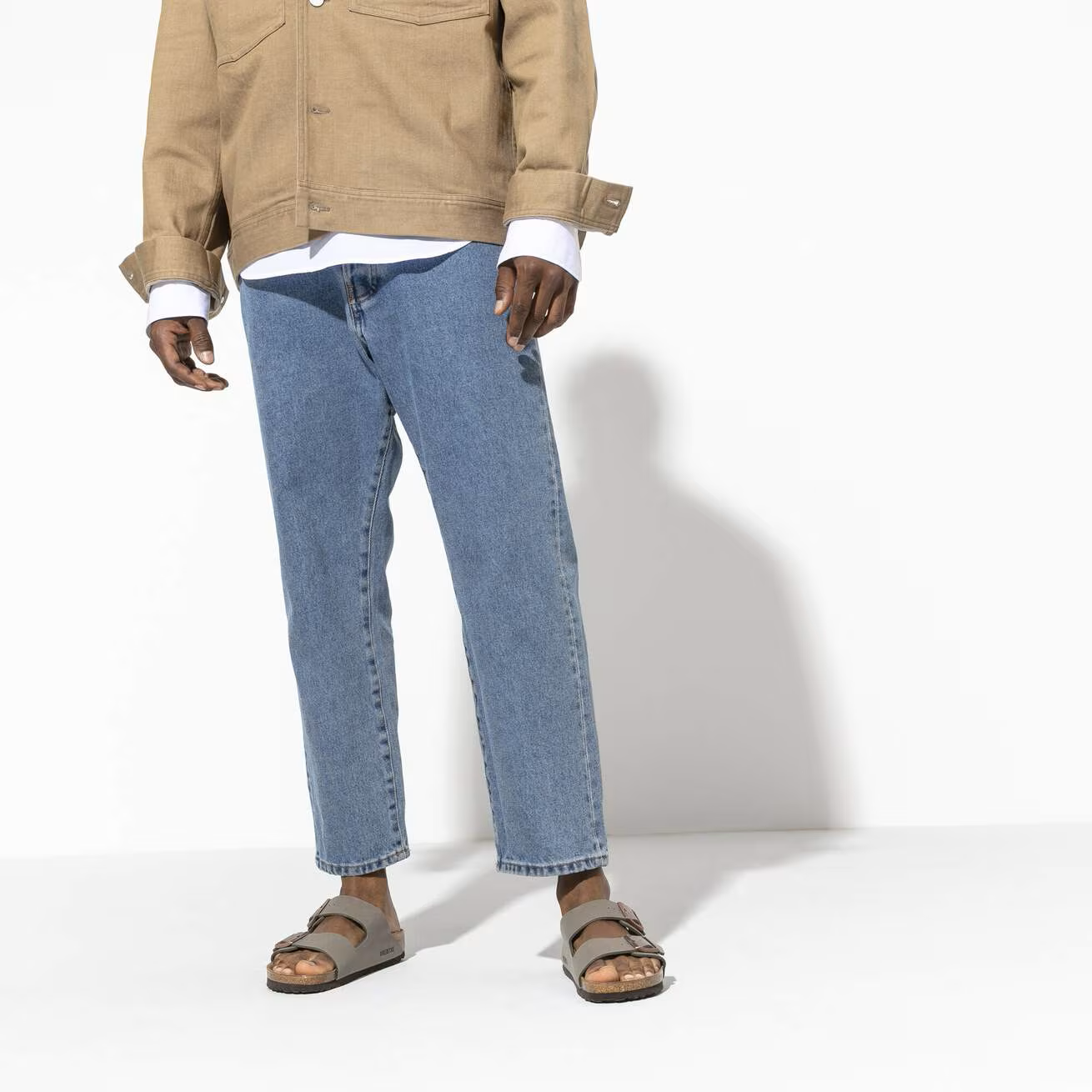 BIRKENSTOCK ARIZONA BF NUBUK Größe: 43 Farbe: STONE