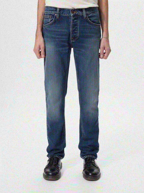 NUDIE JEANS SOLID OLLIE Größe: 34 Länge: 32 Farbe: W.BLUE