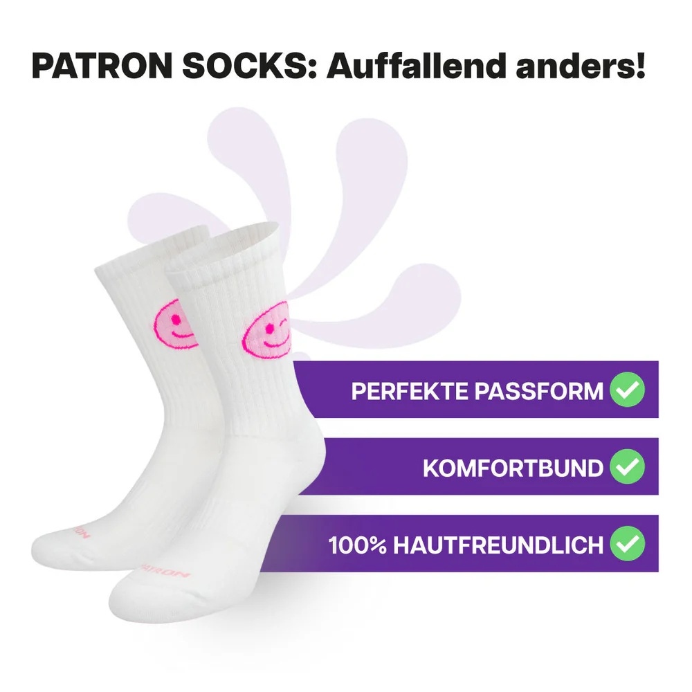 PATRON ZWINKERSMILE Größe: 36-40 Farbe: WEISS PINK
