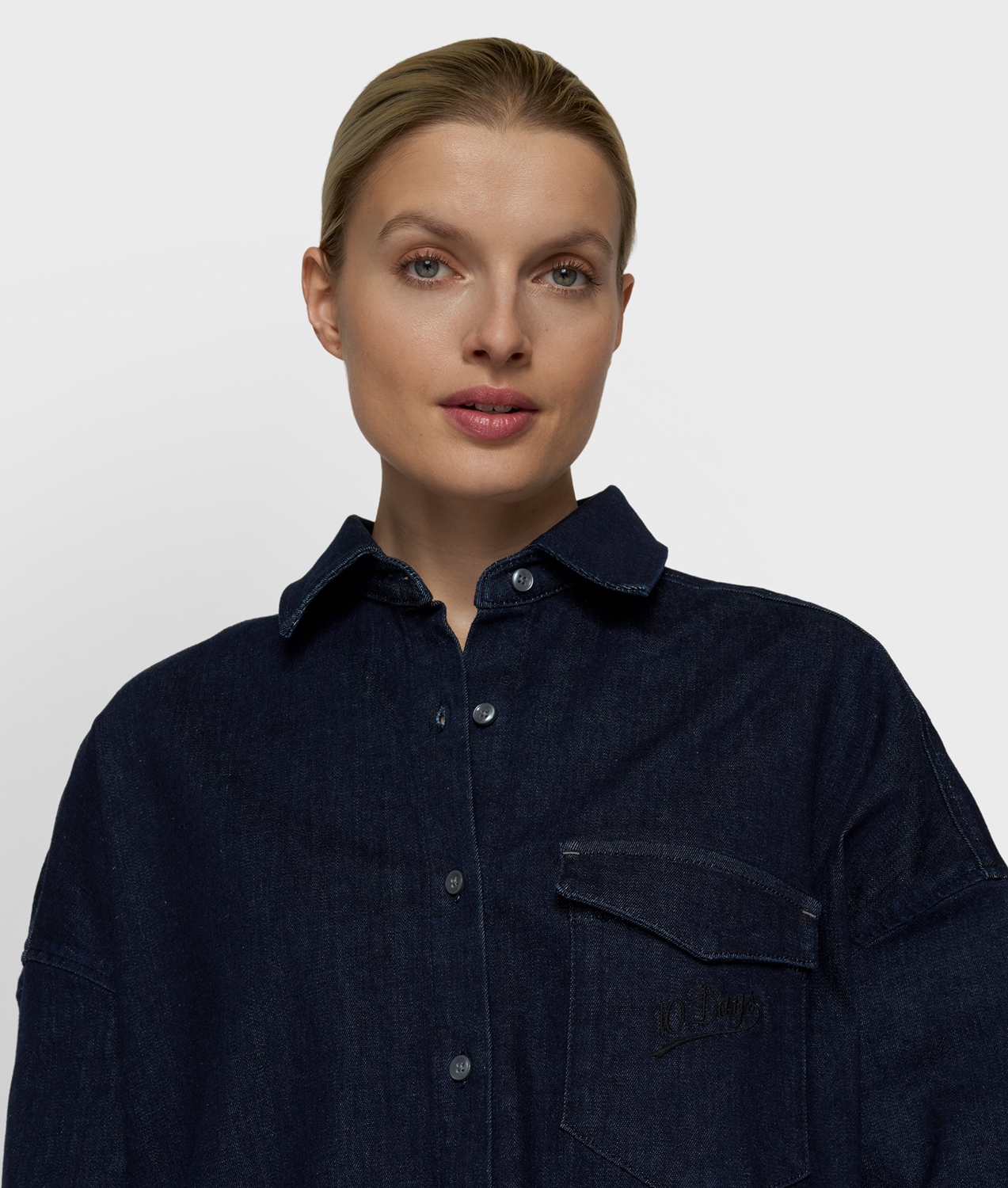 10DAYS OVERSHIRT CAHMBRAY