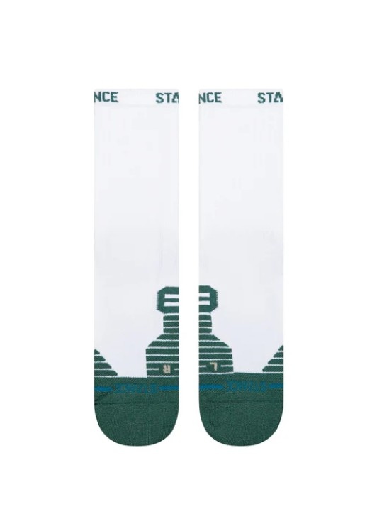 STANCE FAIRWAY RIBBED CREW Größe: M Farbe: WHITE