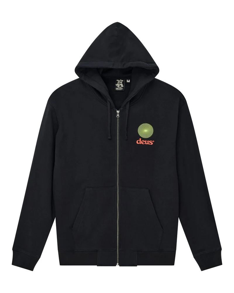 DEUS STRATA ZIP HOOD Größe: S Farbe: BLACK