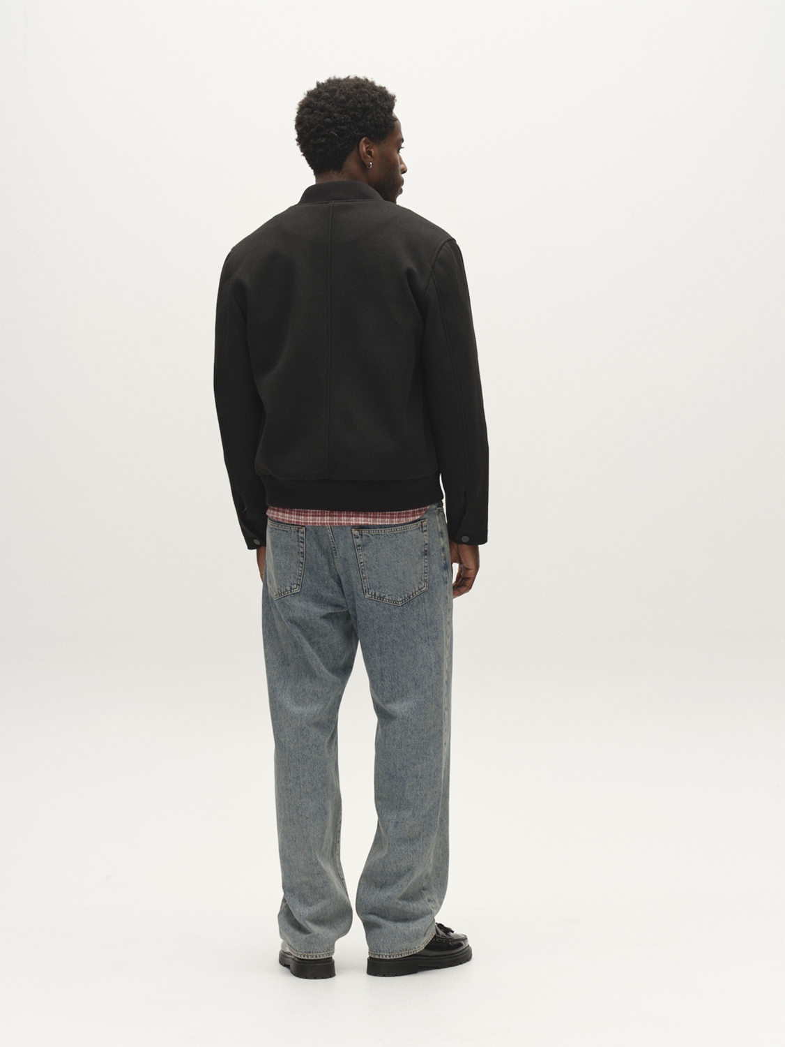 GABBA MATHEO PLAIN BOMBER JACKET Größe: S Farbe: BLACK