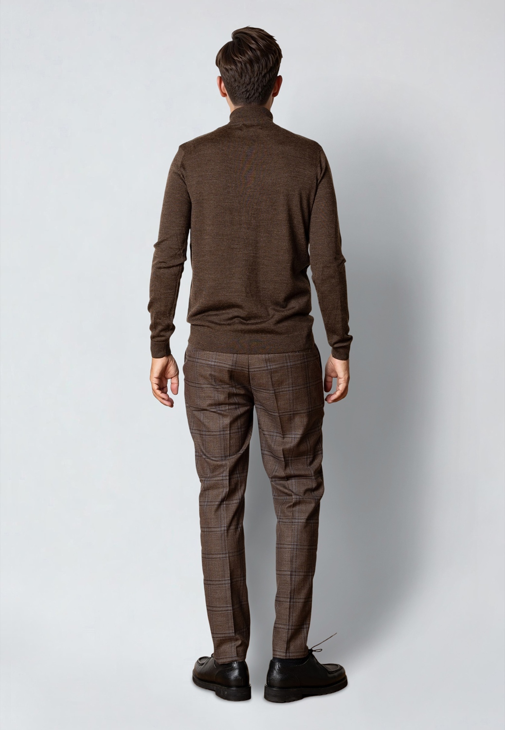 CLEANCUT COPENHAGEN MERINO HALF ZIP Größe: XL Farbe: BROWN
