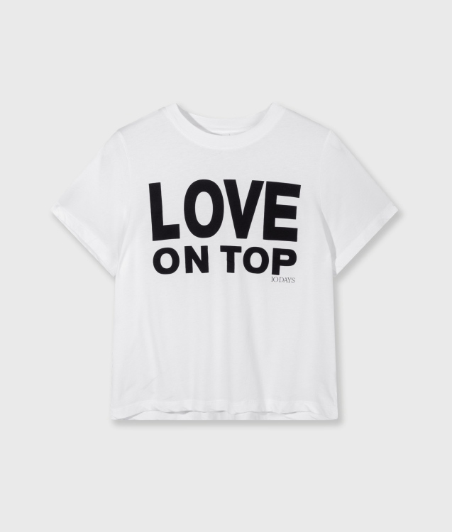 10DAYS LOVE PETITE TEE Größe: M Farbe: WHITE
