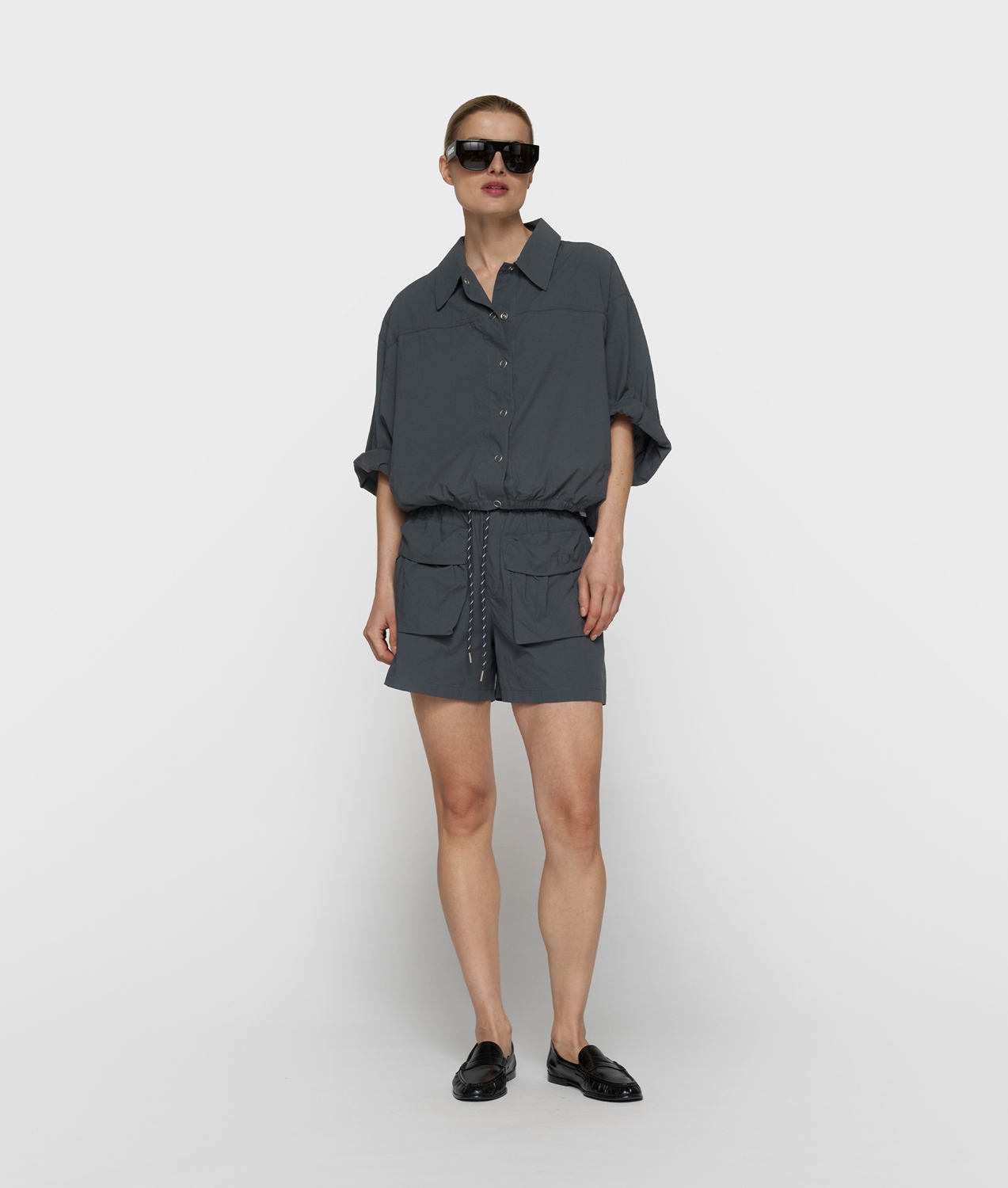10DAYS CRINKLE UTILITY SHORTS