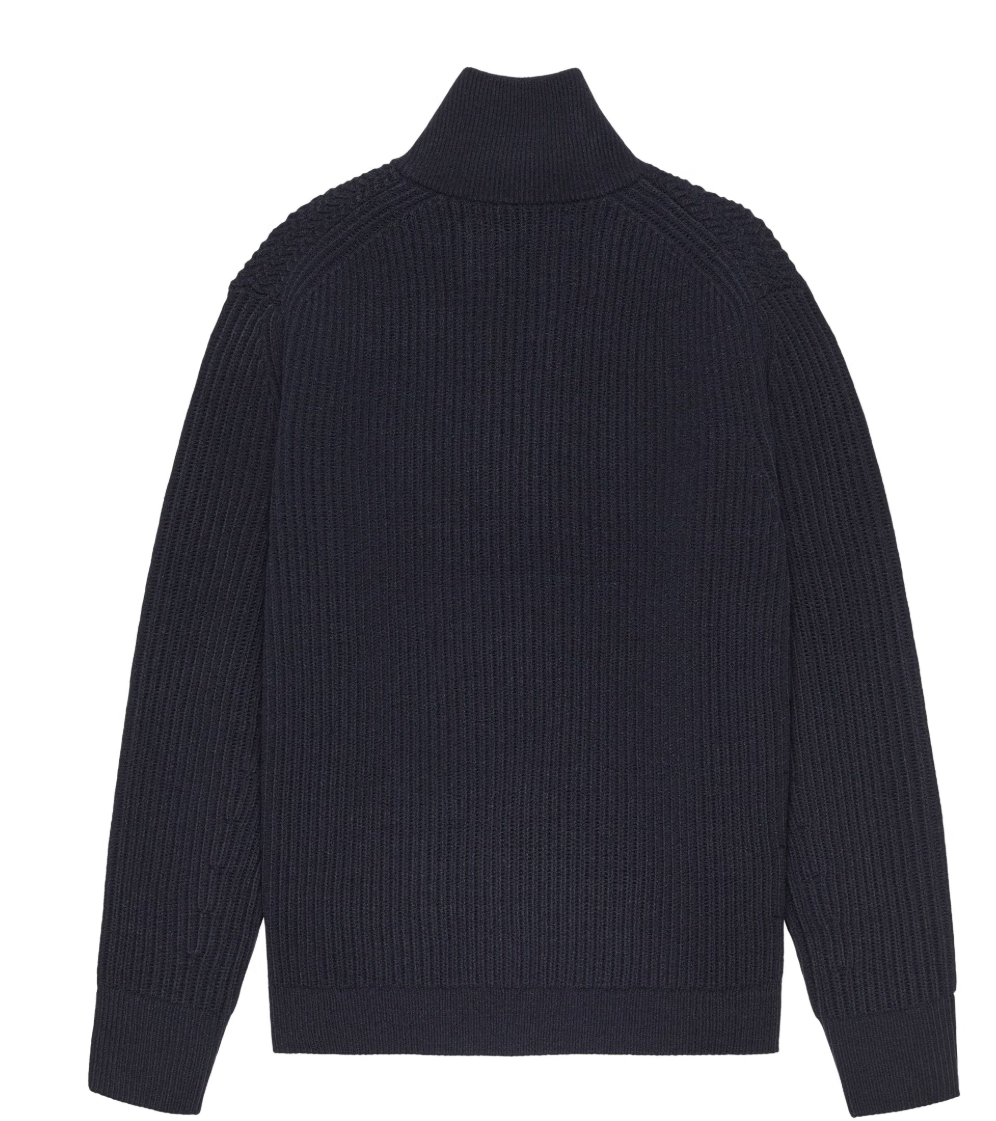 NEW AMSTERDAM KNITTED HALF ZIP Größe: M Farbe: NIGHT