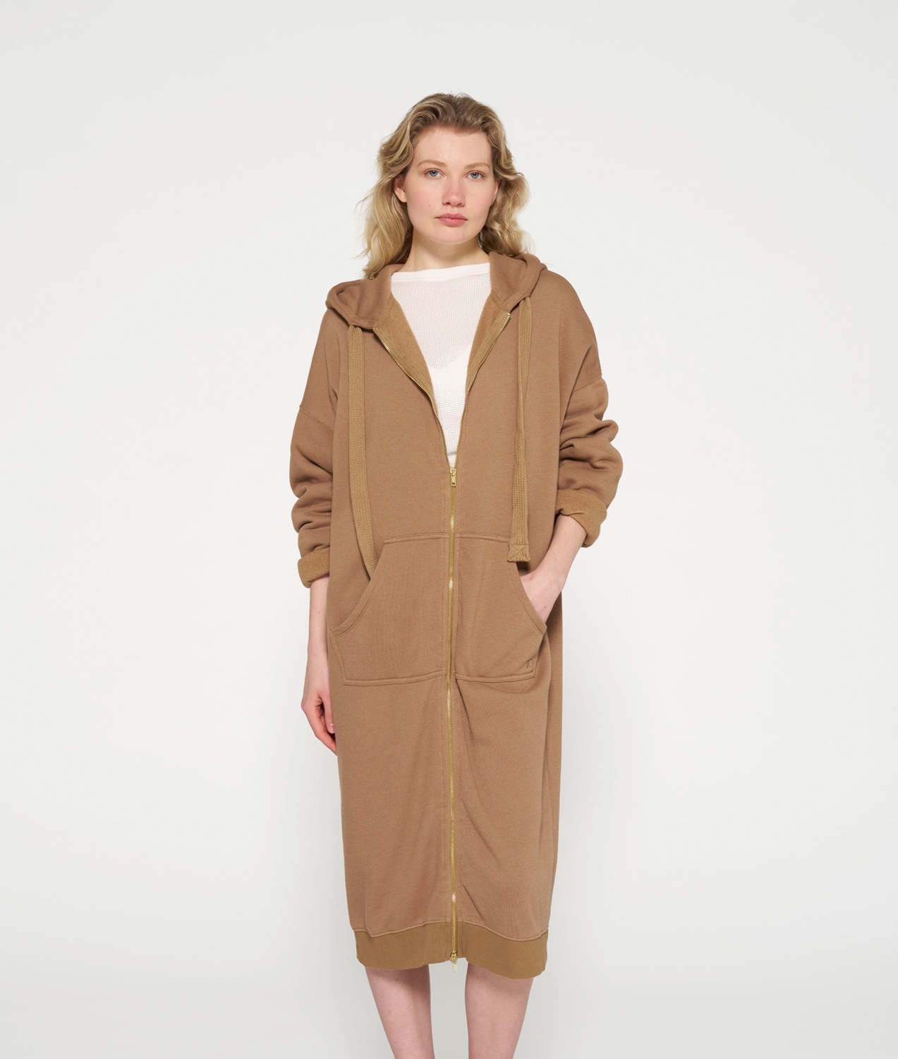 10DAYS CARDIGAN FLEECE TRIPLE STIPE