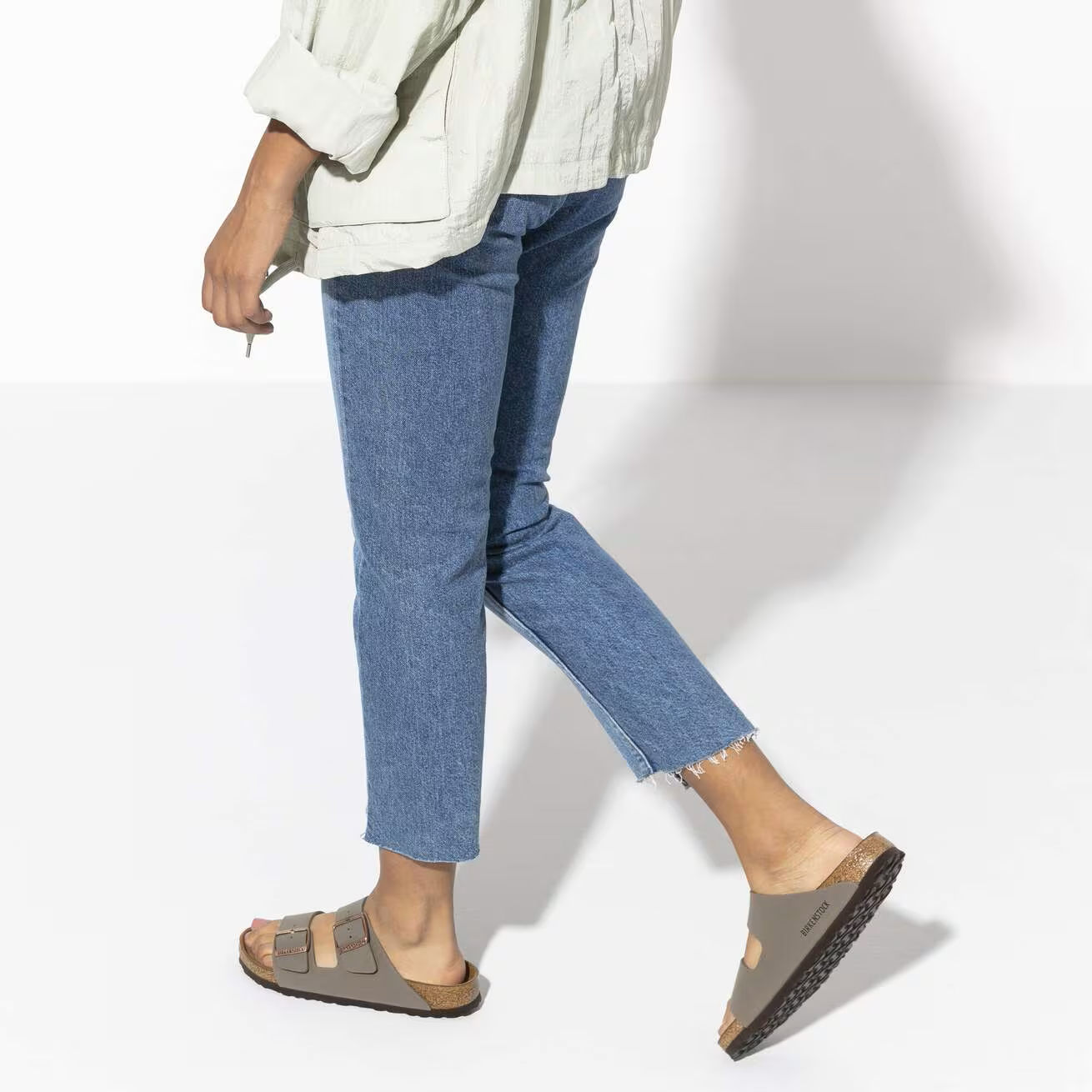 BIRKENSTOCK ARIZONA BF NUBUK Größe: 43 Farbe: STONE