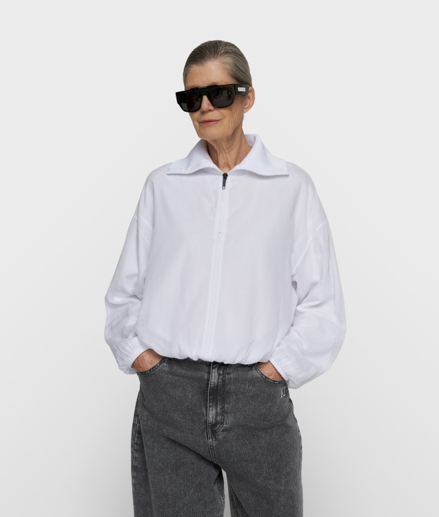 10DAYS HALF ZIP BALLOON TOP