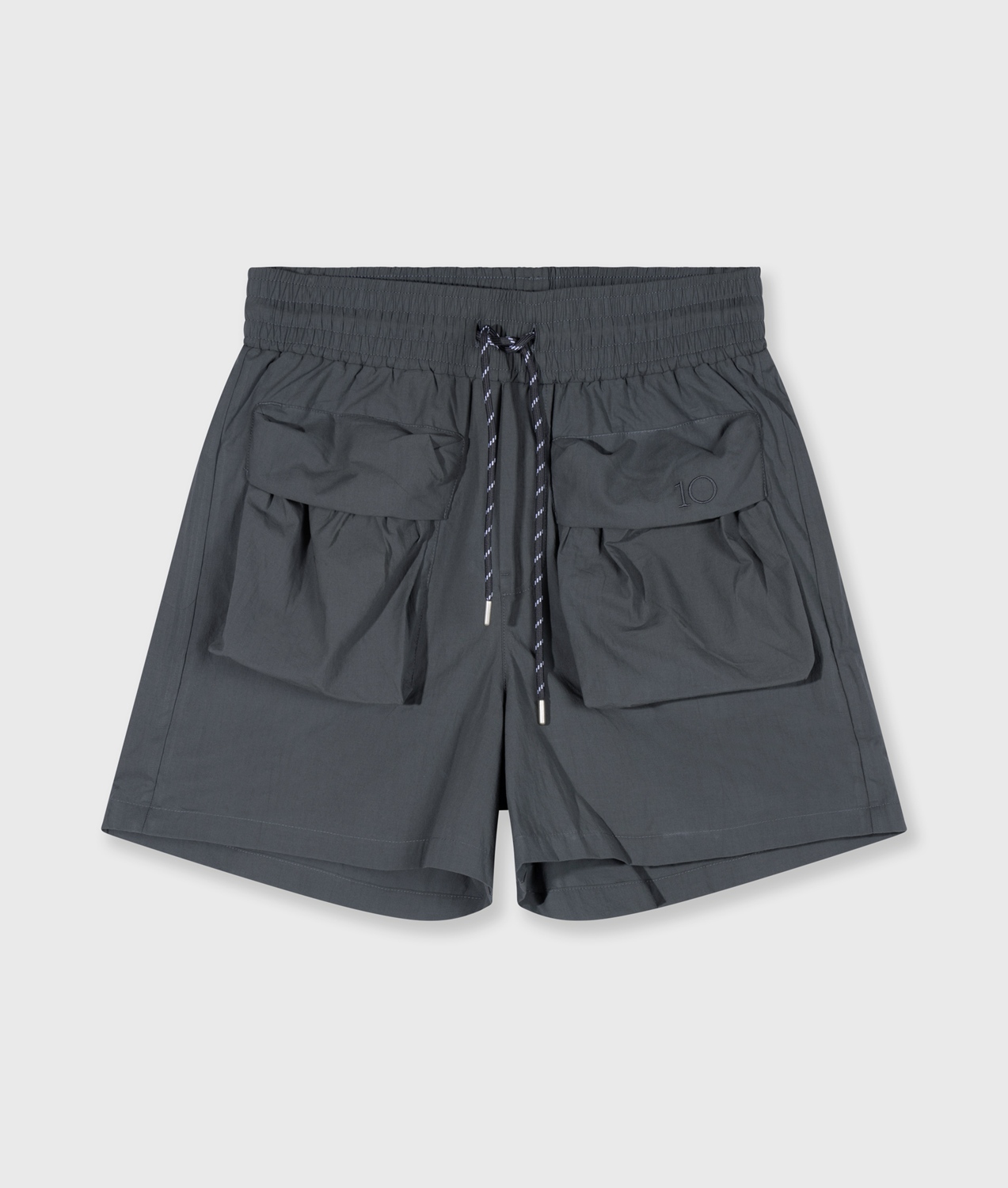10DAYS CRINKLE UTILITY SHORTS Größe: S Farbe: STEEL BLUE
