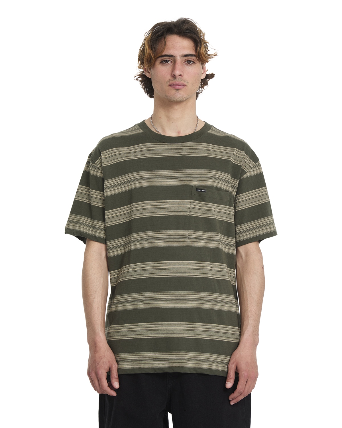 VOLCOM TWILIGHT CREW Größe: S Farbe: Grün