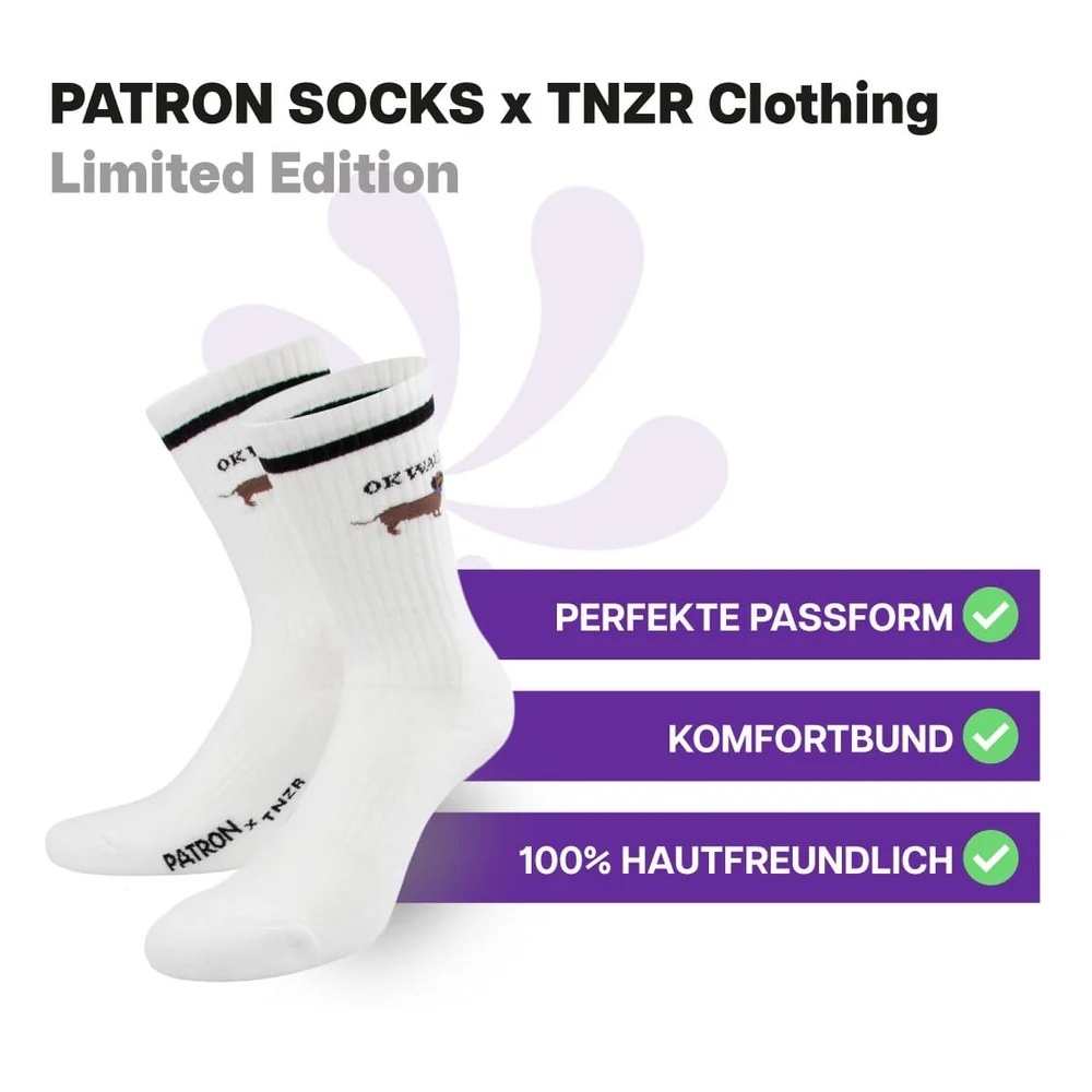 PATRON OK WAU DACKEL Größe: 41-46 Farbe: WEISS