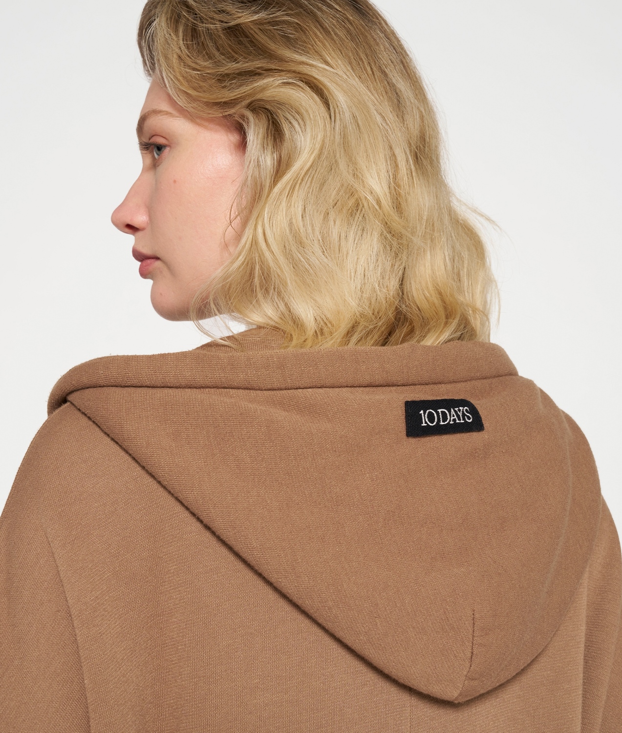 10DAYS CARDIGAN FLEECE TRIPLE STIPE