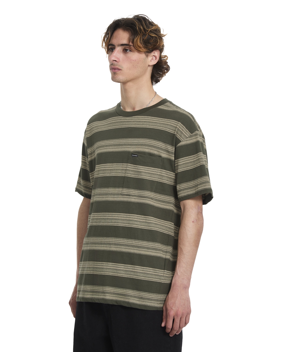 VOLCOM TWILIGHT CREW Größe: S Farbe: Grün