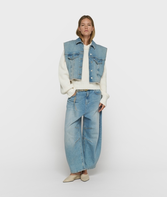10DAYS WIDE TAPERED DENIM PANTS Größe: S Farbe: BLUE D.