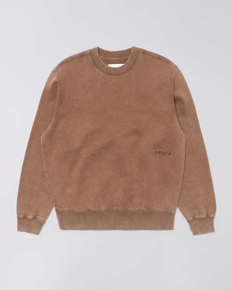 EDWIN AXIOM CREW SWEAT Größe: L Farbe: BROWN