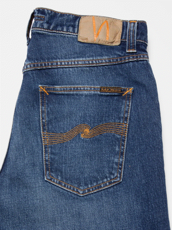 NUDIE JEANS SOLID OLLIE Größe: 34 Länge: 32 Farbe: W.BLUE