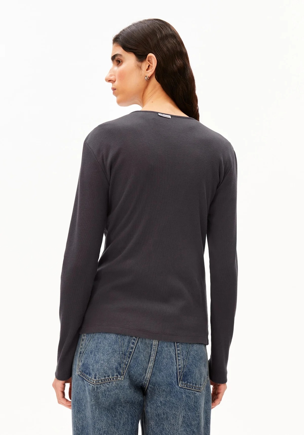 ARMEDANGELS RIB BUTTON LONGSLEEVE Größe: XS Farbe: STEEL