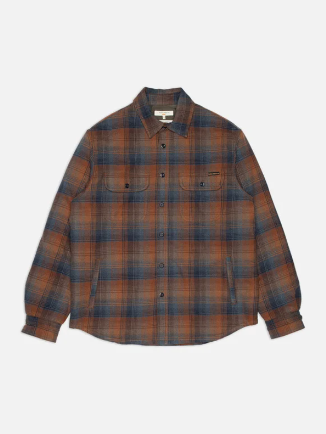 NUDIE JEANS GLENN PADDED SHIRT CHECK