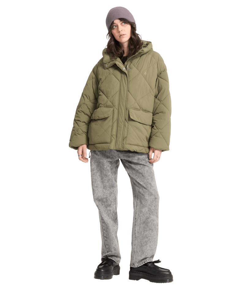VOLCOM OUT OF BOXY PUFF Größe: M Farbe: Grün