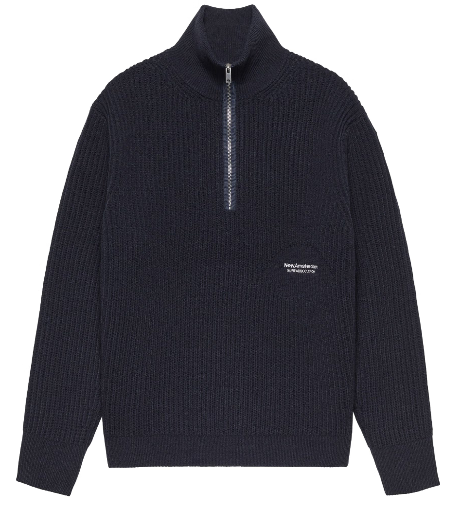 NEW AMSTERDAM KNITTED HALF ZIP