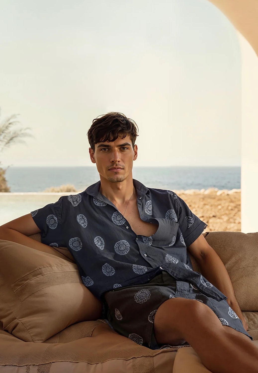 CLEANCUT COPENHAGEN BOWLING MILLEr SHIRT Größe: M Farbe: NAVY