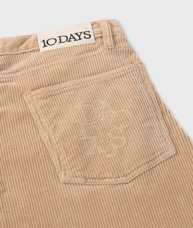 10DAYS WESTERN PANTS CORD Größe: S Farbe: GREY MANGO
