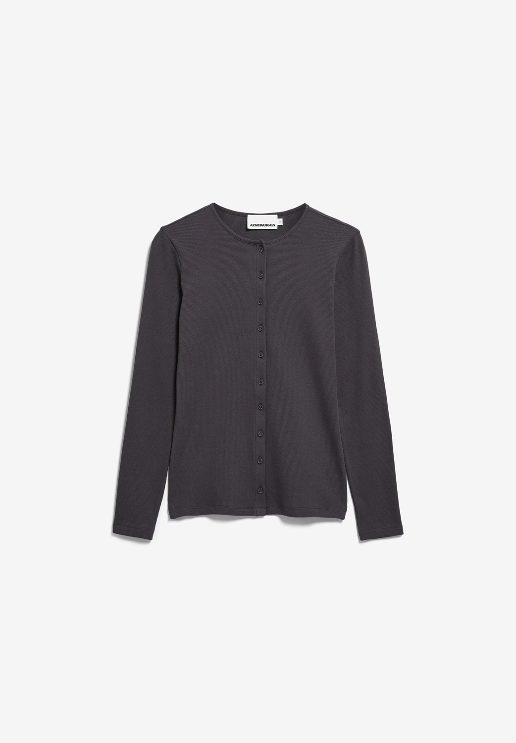 ARMEDANGELS RIB BUTTON LONGSLEEVE Größe: XS Farbe: STEEL