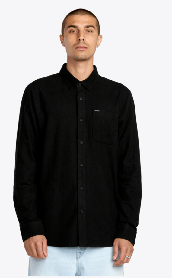 VOLCOM CADEN SOLID LS Größe: L Farbe: AQK