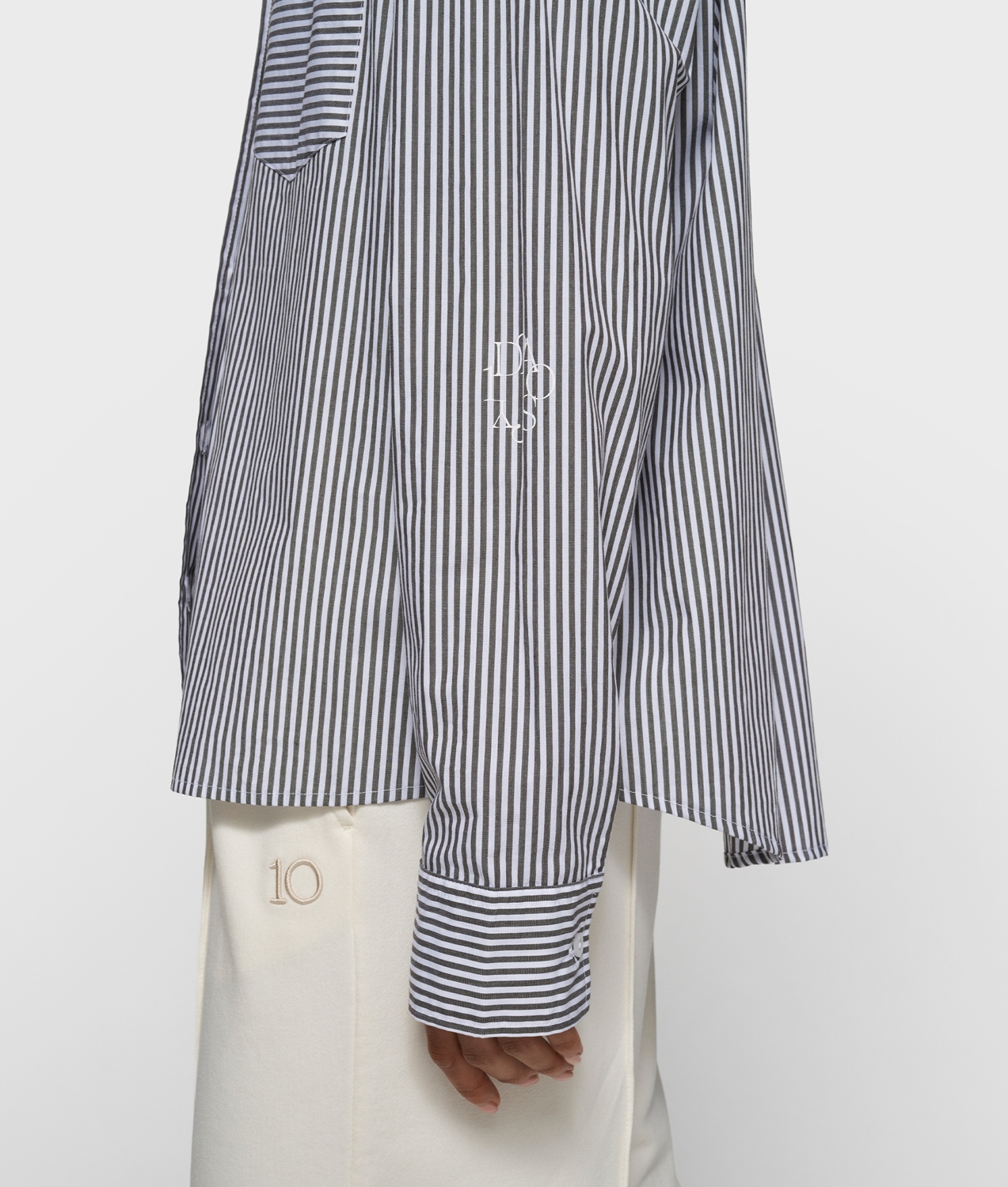 10DAYS SHIRT STRIPES GOTS Größe: XXS Farbe: WHITE/CHAR