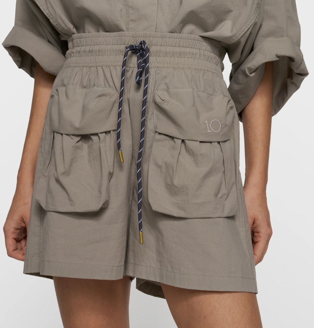 10DAYS CRINKLE UTILITY SHORTS Größe: XXS Farbe: fog