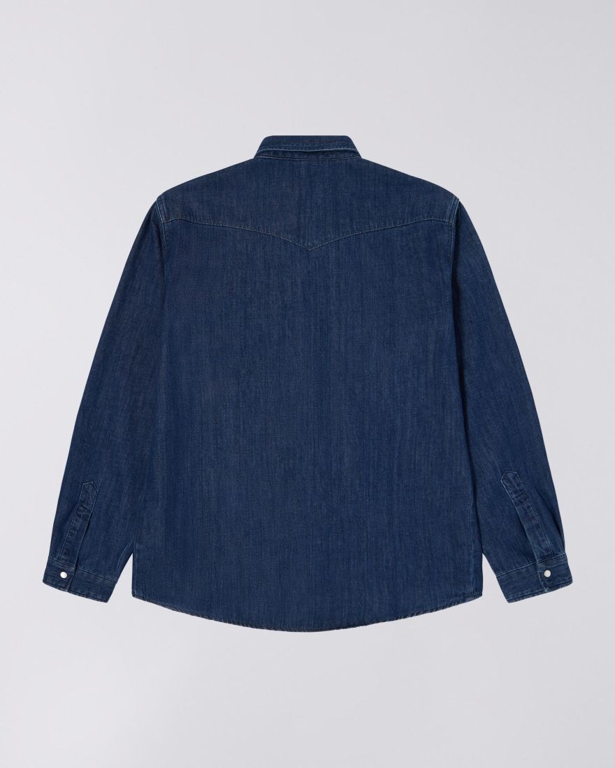 EDWIN WESTERN SHIRT Größe: M Farbe: BLUE