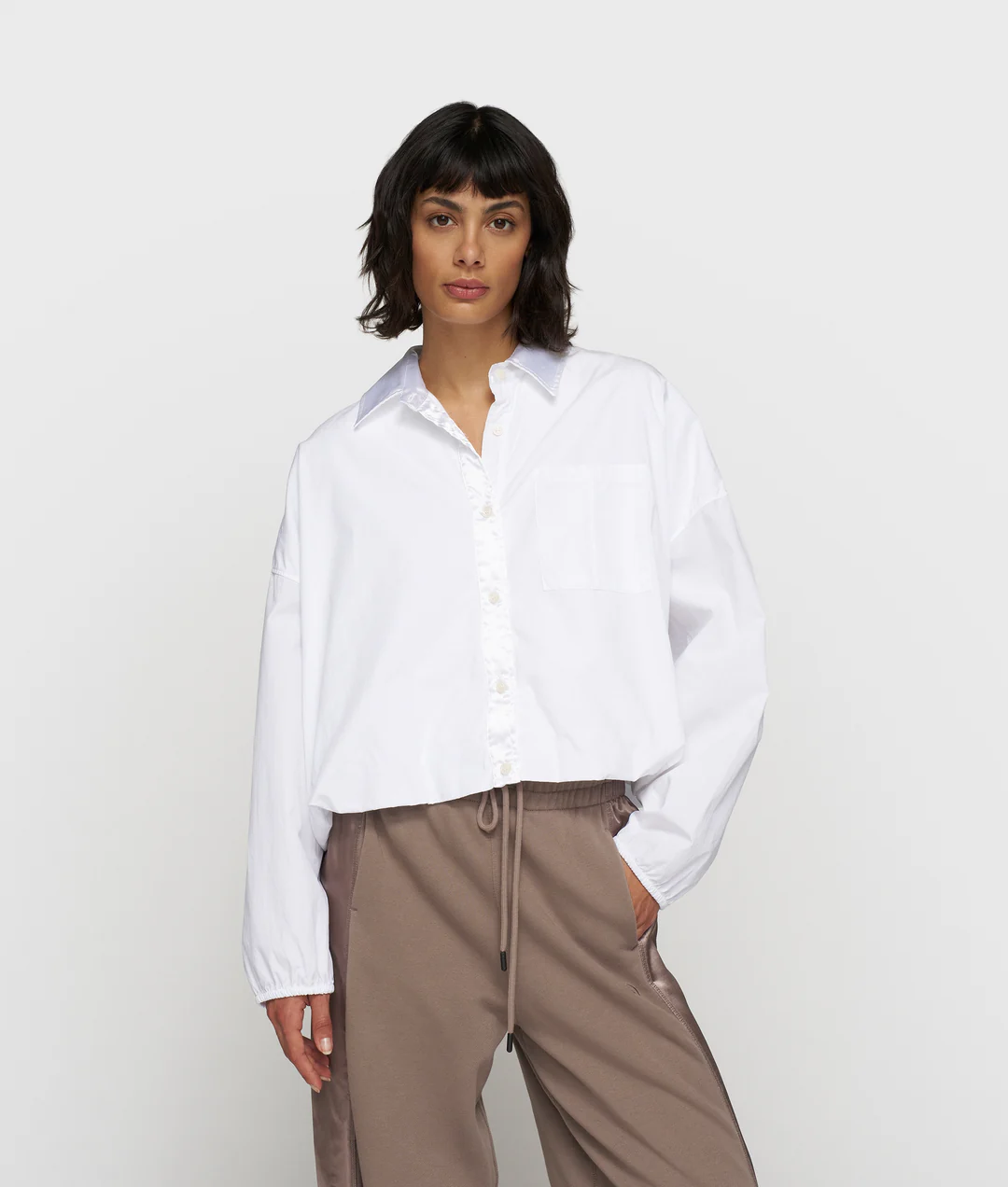 10DAYS CROPPED SMOKING BLOUSE