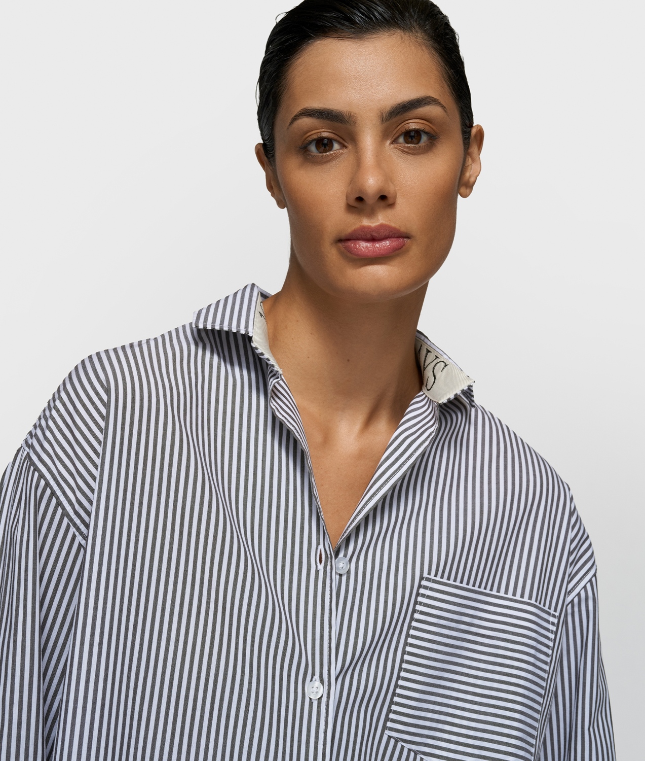 10DAYS SHIRT STRIPES GOTS Größe: XXS Farbe: WHITE/CHAR