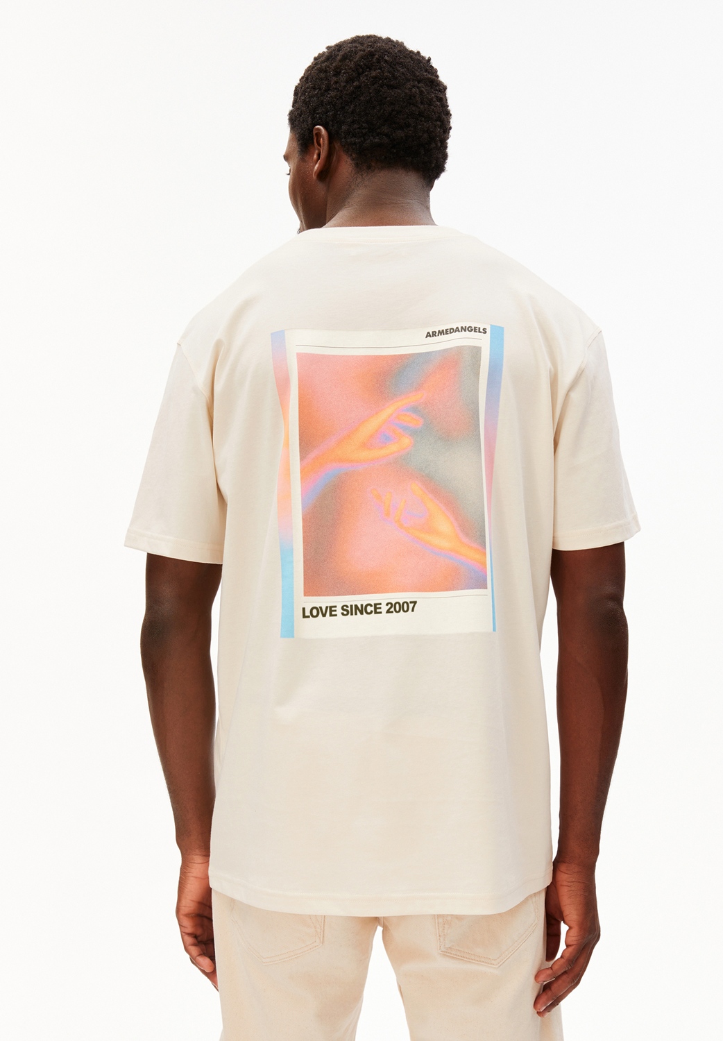 ARMEDANGELS MAARKOS LOVE SINCE T-SHIRT Größe: L Farbe: PURE