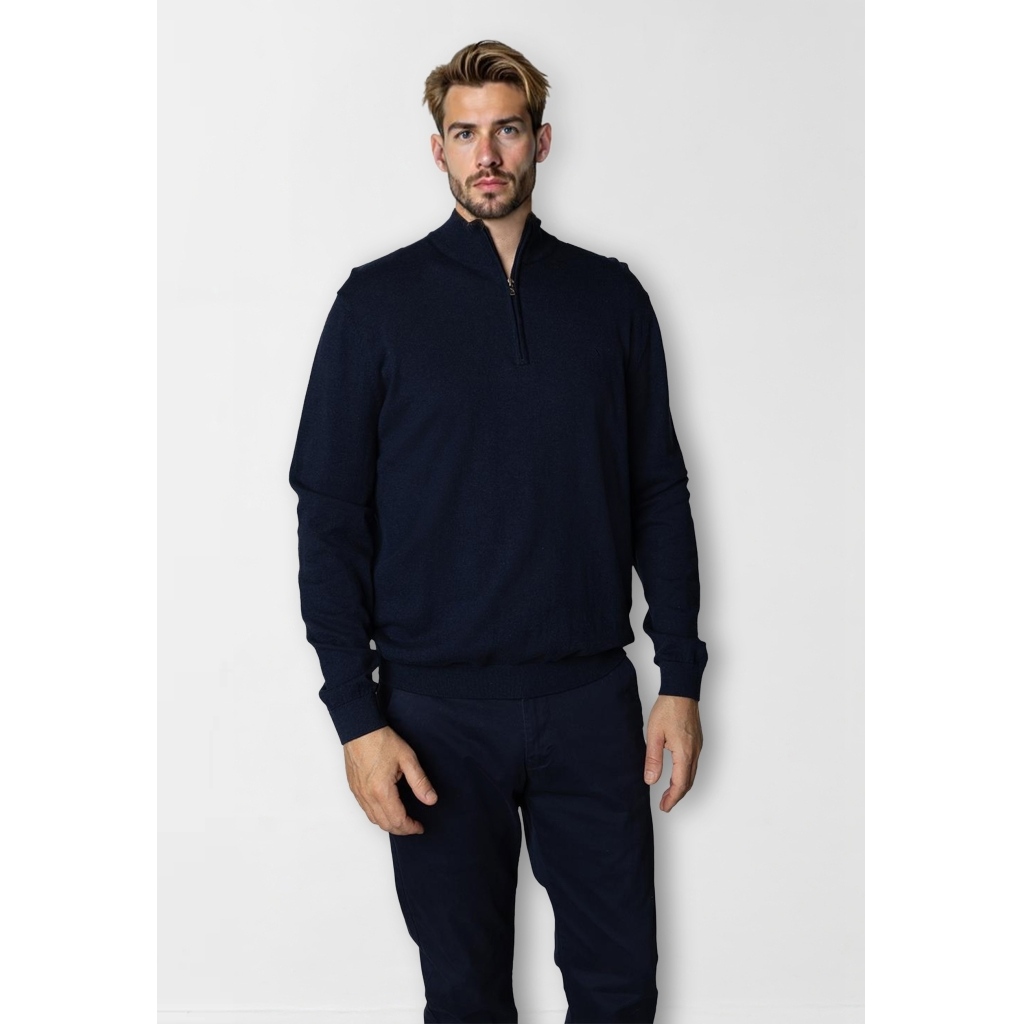 CLEANCUT COPENHAGEN CLUADE HALF ZIP KNIT